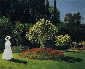 جان ماري لِكادِر في الحديقة — Claude Monet