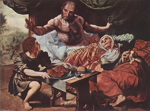 Isaac Blessing Jacob — Jan Sanders Van Hemessen