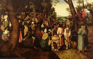 A Landscape With Saint John The Baptist Preaching — Pieter Bruegel The Younger