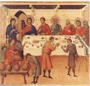 Il Banchetto Di Cana — Duccio Di Buoninsegna
