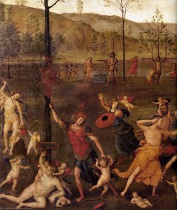 Combat De L'amour Et De La Chasteté (détail) — Le Pérugin