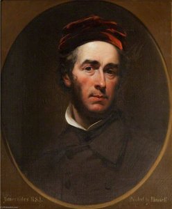 Self Portrait In A Maroon Coat And Crimson Beret — James Giles