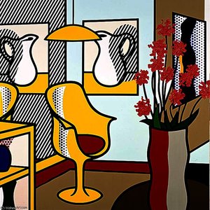 Interior With Yellow Chair — Roy Lichtenstein