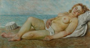 Bather In The Sun (ariadne Abandoned) — Giorgio De Chirico