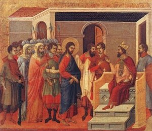 Cristo Prima Di Erode — Duccio Di Buoninsegna