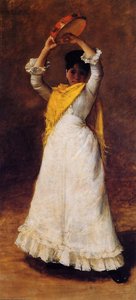 The Tamborine Girl (also Known As Mrs. Chase As A Spanish Dancer) — William Merritt Chase