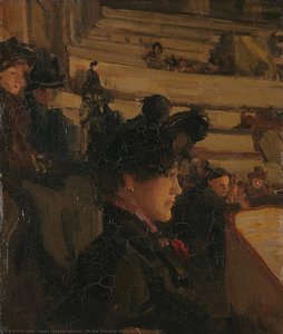 At The Theatre, Isaac Israels, C. 1895 — Isaac Israels