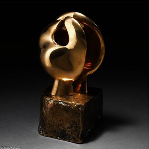 Maquette For Head And Hand — Henry Moore