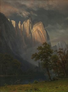 Cathedral Rocks, Yosemite — Albert Bierstadt