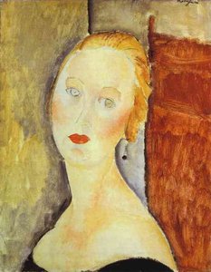 Una Mujer Blondura. (retrato De Germaine Survage — Amedeo Modigliani
