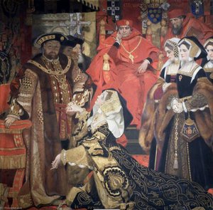 Henry Viii And Catherine Of Aragon Before Papal Legates At Blackfriars, 1529 — Frank O. Salisbury