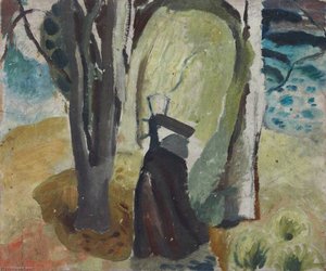 Tree Trunks — Sir William George Gillies