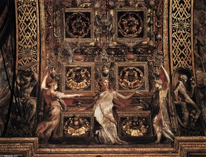 Three Foolish Virgins Flanked By Adam And Eve — Parmigianino