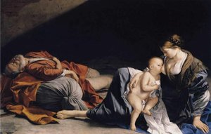 Rest On The Flight To Egypt — Orazio Gentileschi