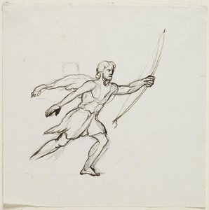 Bearded Running Figure — Thomas Cole