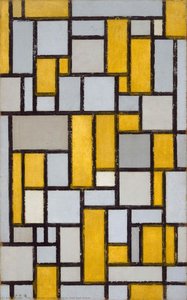 Composizione Grigia E Ocra — Piet Mondrian