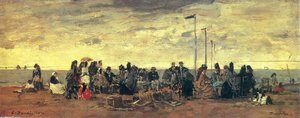 Der Strand — Eugène Louis Boudin