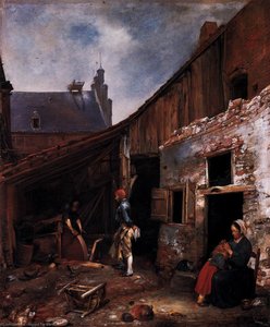 The Knifegrinder's Family — Gerard Ter Borch
