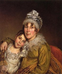 Mother Caressing Her Convalescant Daughter — Charles Willson Peale