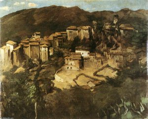 View Of Olevano — Carl Eduard Schuch