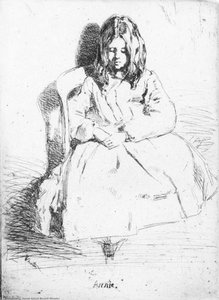 "annie Seated" -> "annie Sentada" — James Abbott Mcneill Whistler