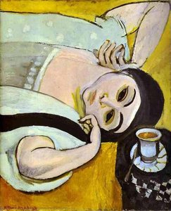 Laurette's Head with a Coffee Cup