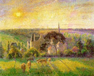 La Chiesa E La Fattoria Di Eragny — Camille Pissarro