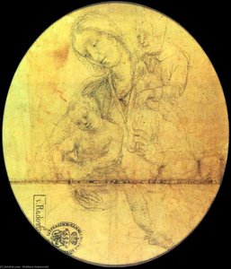 María Con El Niño Y El Joven San Juan — Matthias Grünewald