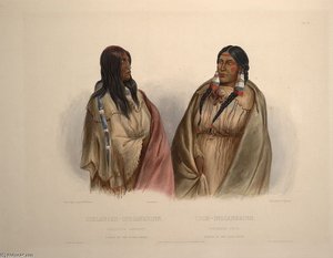 Woman Of The Snake Tribe And Woman Of The Cree Tribe