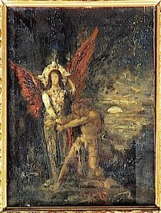 Giacobbe E L'angelo — Gustave Moreau