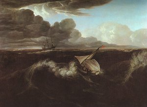 Storm Rising At Sea — Washington Allston