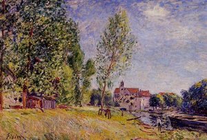 Matratat S Bootwerft, Moret Sur Loing — Alfred Sisley