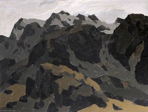 Hills Above Nant Peris — John Kyffin Williams