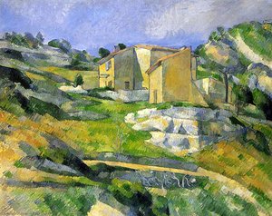 Houses In Provence - The Riaux Valley Near L'estaque — Paul Cézanne