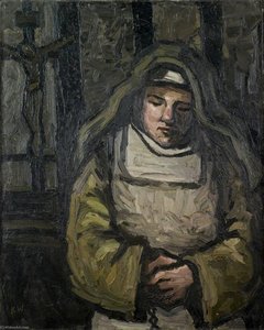 Nun At A Crucifix — Kyffin Williams