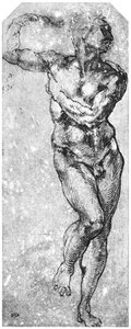 Study Of Nude Man — Michelangelo Morlaiter