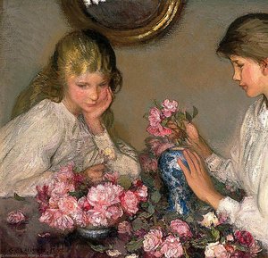 Children And Roses — Sir George Clausen
