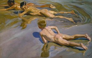 Ragazzi Sulla Spiaggia — Joaquín Sorolla Y Bastida