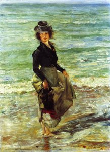 Paddel-petermannchen (conosciuto Anche Come Charlotte Berend Paddling) — Lovis Corinth