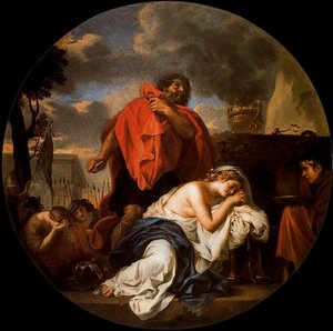 Jephté Sur Le Point De Sacrifier Sa Fille — Charles Le Brun