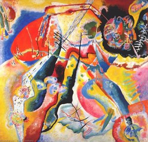 Målning Med Röda Fläckar — Wassily Wassilyevich Kandinsky