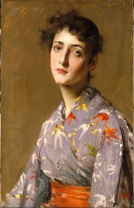 Ragazza In Costume Giapponese — William Merritt Chase