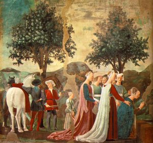 Adoracja Drewna Świętego (widok Z Lewej Strony) — Piero Della Francesca