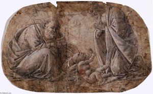 Tilbedelsen Af Barnet — Sandro Botticelli