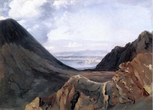 View Of Naples From Vesuvius — Achille Etna Michallon