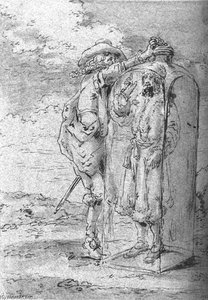 Quevedo Sees Chicotus In The Battle — Leonaert Bramer