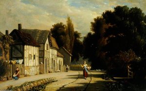The Village Street — Francis Wheatley