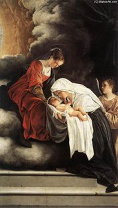 La Visione Di Sant'francesca Romana — Orazio Gentileschi