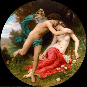Flora And Zephyr — William-adolphe Bouguereau