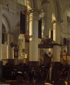 Interior Of A Church — Emanuel De Witte